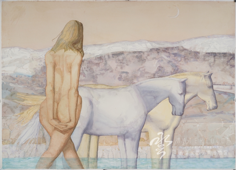 窦凤至 《白夜之一》 110*150cm 2020年